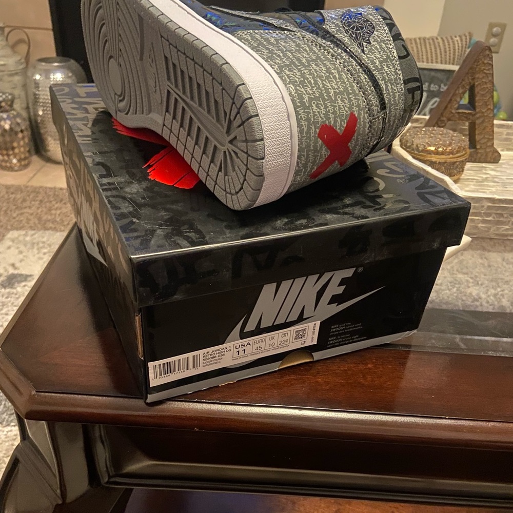 Jordan 1 Rebellionaire Black, Grey, & White